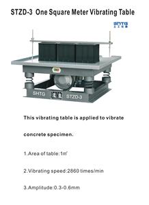 Table vibrante de secoueur de brique en béton de laboratoire STZD-3 système d'essai de <span class=keywords><strong>vibration</strong></span> de Direction horizontale verticale de 3 axes - Product Image 2