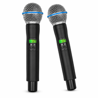 Microphone sans fil UHF portable pour performance en direct, sans latence, sortie RF 15mW, festival de musique en plein air, châssis robuste et résistant
