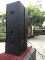 Boutum pengeras suara 2 arah, pengeras suara 1400W 4X12 inci untuk pesta konser besar luar ruangan