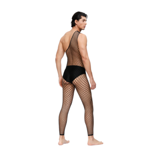 Collant sexy en nylon et élasthanne, lingerie en résille, sous-vêtements en maille pour hommes sissy - Product Image 3
