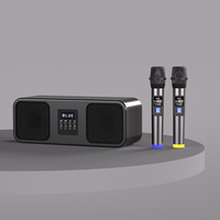 Reproductores de Karaoke 2 en 1, Altavoces Bluetooth con Micrófono Inalámbrico, Soporte para Teléfono, Altavoz Karaoke para Cantar en Casa