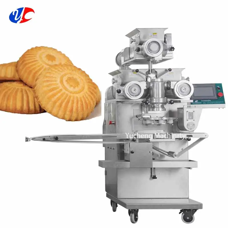 2023 Nieuwe Type Drie Hoppers Automatische Maamoul Cake Cookie Making Machine Met Lage Prijs