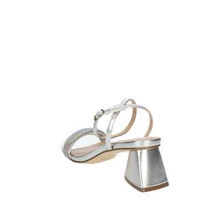 Menbur Sandales à talons pour femmes 23802, talon bloc métallique doré, chaussures d'été à bride à la cheville - Product Image 2