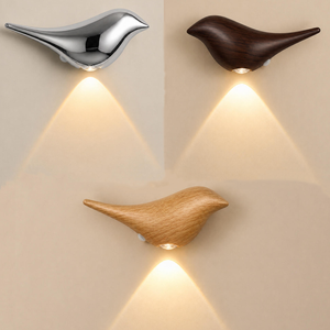 Lampada da Parete LED Moderna, <span class=keywords><strong>Applique</strong></span> a Forma di Uccello Dorato, Illuminazione da Interno per Corridoi, Scale, Ville e Progetti Alberghieri - Product Image 2