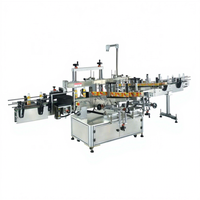 Machine d'étiquetage électrique linéaire automatique à double face à colle humide Emballage en bois Plc et composants de base du moteur