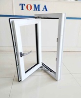Fenêtre à battant en PVC insonorisée personnalisée NFRC TOMA AS2047 CE pour maison avec double vitrage