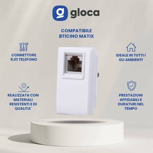 Gloca Lot de 2 connecteurs téléphoniques RJ11 Conducteur en cuivre compatible avec la série Matix - Product Image 2