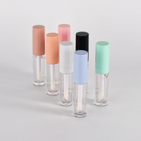 Vente en gros de luxe personnalisé pour brillant à lèvres clair Tubes vides Design carré rose unique avec un style simple pour emballage personnalisé