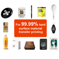 Impresora UV-LED Eco-Solvente de Cama Plana y Rollo a Rollo para A3, Cabezal de Impresión I3200, Multifunción Totalmente Automática, 6 Tintas para Flex/Cartulina/Papel/Huevos