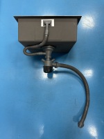 Évier utilitaire en acier inoxydable 5044 à cuve unique, design à un trou, pour cuisine, buanderie, bar, robinet non inclus
