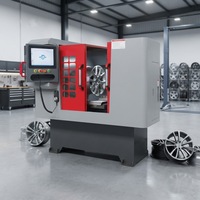 Torno de Precisión Gookii para Restauración de Ruedas, Máquina de Corte de Diamante para Restauración de Ruedas de Aleación de Automóviles