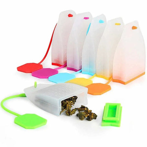 Filtre infuseur à thé en silicone en forme de sac, personnalisé, pas cher, pour thé en vrac, boule <span class=keywords><strong>filtrante</strong></span>, passoire à thé - Product Image 1