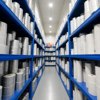 Rouleaux d'étiquettes vierges en PET argent mat, personnalisables, autocollants, résistants à l'eau et à l'huile, découpés sur mesure, multi-tailles, pour codes-barres et étiquettes de prix pour la vente au détail