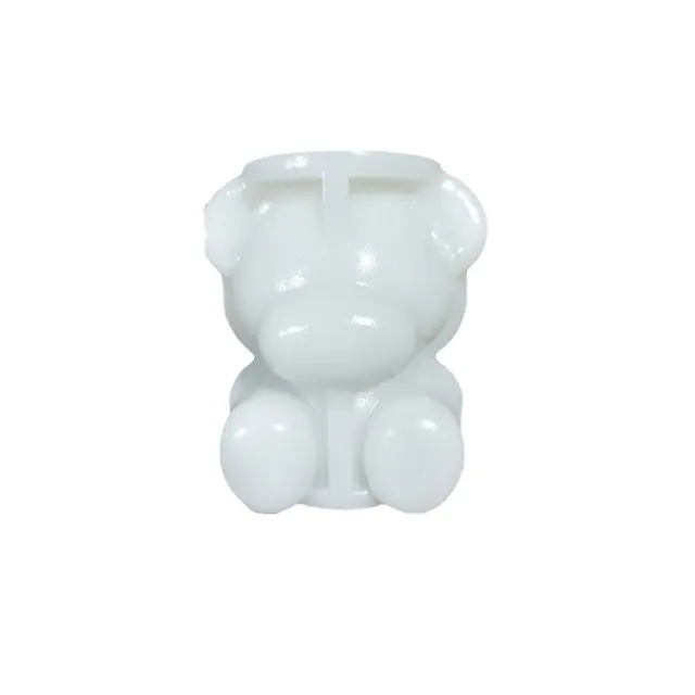 Categoria de produtos de borracha para molde de cubo de gelo de silicone 3D de desenho animado de urso de gelo tridimensional