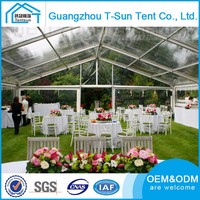 Grandes tentes et chaises de luxe durables pvc transparent malaisie mariage
