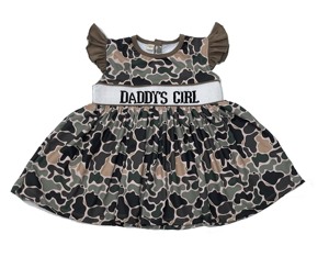 Qingli OEM Custom a mano Smocked Daddy Girls <span class=keywords><strong>vestito</strong></span> senza maniche con bottone <span class=keywords><strong>leopardato</strong></span> sul retro senza tariffa - Product Image 1