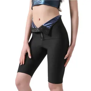Plus sizes sauna 4 in 1 thermal high quality neoprene competitive price leggings with waist trainer belt