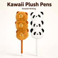 Stylo bille amusant en forme d'animal en peluche empilable, stylo Capybara Panda doux, vente en gros de papeterie