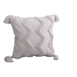 Boho бежевый декоративные Boho наволочки для подушек ручной работы с вышивкой Чехлы Marrocan чехлы на диванные подушки