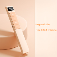 Pointeur de présentation, télécommande sans fil rechargeable pour PowerPoint, pointeur de présentation RF 2,4 GHz USB, avanceur de diapositives