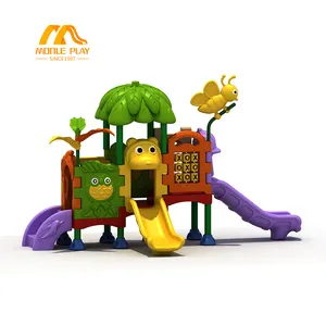 Set mainan panjat dan perosotan anak-anak, perlengkapan bermain luar ruangan kombinasi untuk tempat bermain anak