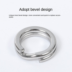 Thép không gỉ xoay Snap móc luya Vòng Báo Chí phẳng kết nối vòng SF-072 đại dương bãi biển câu cá Phụ Kiện - Product Image 4