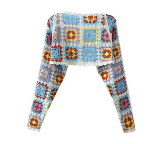 Runwaylover-cárdigan de punto calado para <span class=keywords><strong>mujer</strong></span>, moda 1179 Jacquard <span class=keywords><strong>2022</strong></span> - Product Image 5