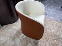 Fauteuils de salle à manger modernes en cuir capitonné, style nordique de luxe contemporain, fauteuil convertible d'appoint, éco-responsable pour villa et maison