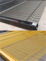 Clôture 358 certifiée CE ISO, galvanisée, noire, argentée, grise, revêtement en poudre PVC, anti-escalade, en treillis soudé en acier, sécurité, clôture 358