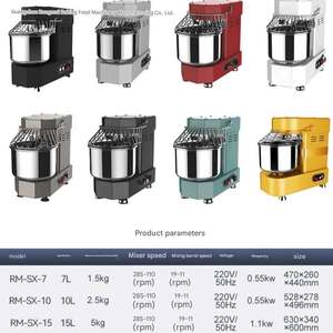 Mélangeur à spirale professionnel robuste pour la production de pain artisanal et de bagels - Product Image 6