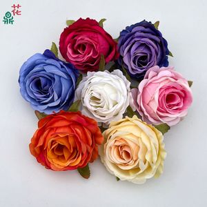 Rose artificielle en soie Snow Mountain, à bords bouclés, pour décoration intérieure, accessoires de mariage et de remise de diplôme - Product Image 5