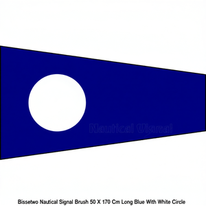 Bissotwo - Escobilla de señalización náutica de 50 x 170 cm de largo, azul con círculo blanco - Product Image 3