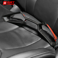 Boucle de siège en fibre de carbone sèche (2 pièces) pour BMW M3 G80 G81 M4 G82 G83 2021+ – Décoration de siège baquet, garniture intérieure avant