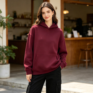 Sudadera con Capucha de Color Sólido, 100% Algodón, 500 g/m², de Alta Calidad, con Bolsillos - Product Image 6