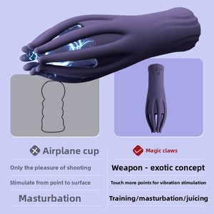 Dayanıklı Mermi Şeklinde Elektrikli Titreşimli Erkek Mastürbasyon Vibratörü Penis Eğitmeni Seks Oyuncağı Uçak Kupası ile - Product Image 4