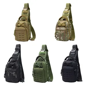 Тактическая нагрудная сумка, рюкзак, мужская сумка-слинг через плечо Molle, сумка-мессенджер на плечо