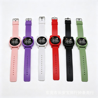 Montre numérique pour enfants en plastique LED imprimée avec logo personnalisé, dessin animé, luxe, mode, montre électronique sportive pour étudiants