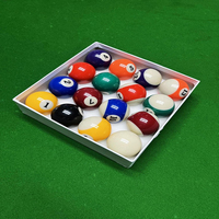Top Sports 16 billes en résine 2-1/4\" taille réglementaire pour table de billard, billes de remplacement, jeu de billes de snooker et de billard