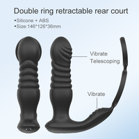 Pénis Double Anneau plug anal jouets sexuels pour hommes AV vibrateur Massage de la Prostate masturbation fesses