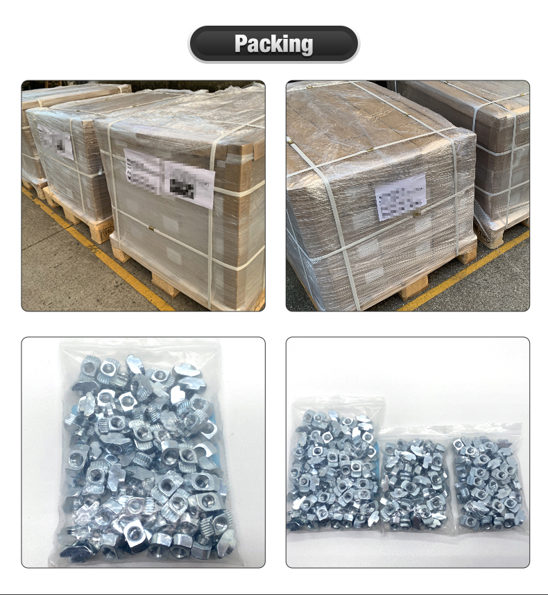 Hardware Fasteners 304 Stainless Steel M8 M6 T Head Track Bolt For Aluminium Profile