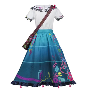 Encanto <span class=keywords><strong>Mirabel</strong></span> vestido de princesa Halloween carnaval actuación Ropa Étnica Cosplay Tv película disfraces para niños y adultos - Product Image 5