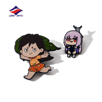Badge Anime Longzhiyu 20 ans en métal plaqué, mignon, dessin animé, personnalisé, émail dur, broche en métal émail souple
