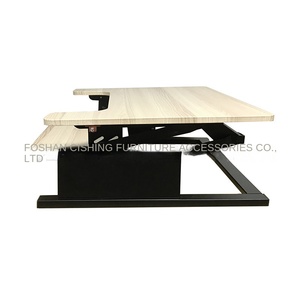 Rongzhou Furniture Hardware RZ-78D12 Modern Design Multifunctional Standing Office Lifting <strong>Table</strong> with Panel Wood Style - Product Image 3