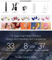 Imprimante à ongles automatique professionnelle, machine à imprimer les ongles, art des ongles 3D