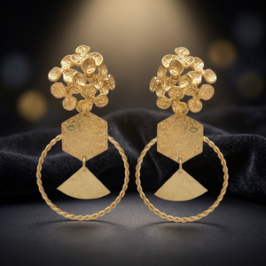 ต่างหูแบบตะขอประดับมุก ชุบทอง 24K ชุบโรเดียม คลาสสิคสำหรับทุกเพศ - Product Image 3
