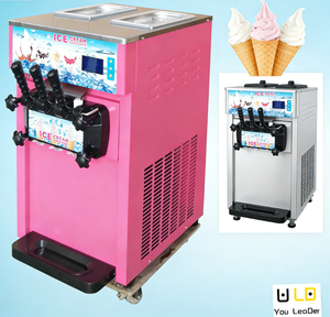 Machine à glace molle professionnelle de comptoir haute capacité en acier inoxydable 1900W double pour améliorer votre <span class=keywords><strong>offre</strong></span> culinaire - Product Image 5