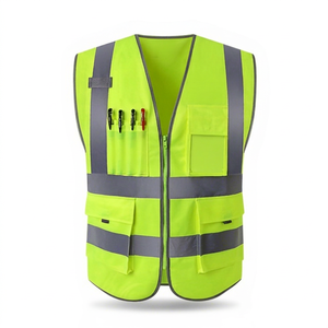 Gilet réfléchissant personnalisé, vêtement de sécurité, vêtements réfléchissants pour travailleurs, vêtements de chantier, vêtements fluorescents pour chantier - Product Image 1