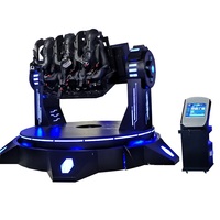 Silla Giratoria de 360° para Realidad Virtual NINED, Simulador de Vuelo Metálico, Compatible con Inglés, para Parques de Atracciones, Centros Comerciales y Deportes