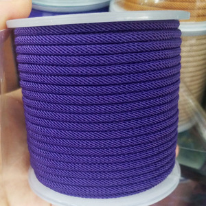 ST1099 Cordon en <span class=keywords><strong>nylon</strong></span> multicolore de 3 mm pour bijoux, nœuds chinois, bracelet en macramé, corde à perles tressée, cordons, fils - Product Image 4