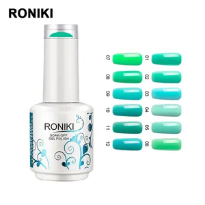 RONIKI אספקת מסמר לספוג את פרטי תווית צבע Semipermanent לקים ג 'ל סיטונאי סין UV ג' ל